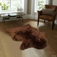 thumbnail image 1 of AllStar Rugs FauxHand-Tufted Chocolate Area Rug, 1 of 3