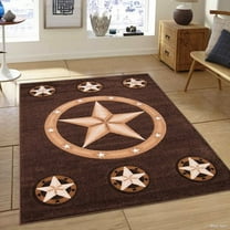 AllStar Rugs Hand-Tufted Chocolate Area Rug
