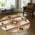 thumbnail image 1 of AllStar Rugs Ivory/Brown Area Rug, 1 of 2