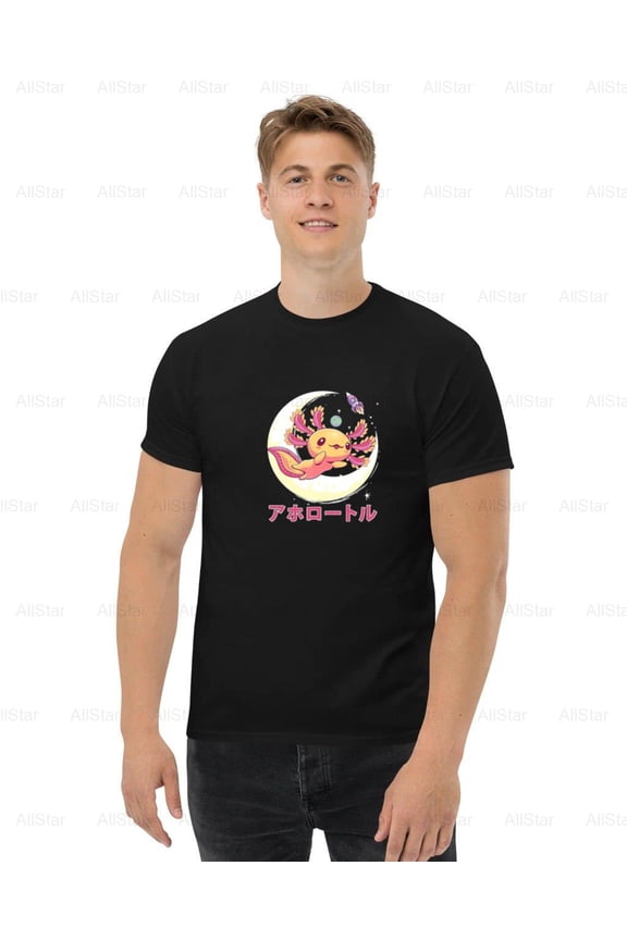Pastel Goth Axolotl Kawaii Japanese Anime Aesthetic Nu Goth T-Shirt , for Unisex, up to size 5XL