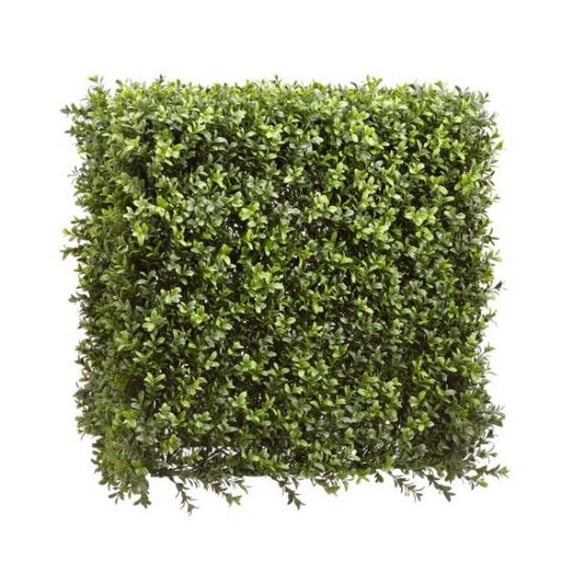 AllState Floral 20 x 20 x 12.5 in. UV-Resistant Outdoor Artificial Boxwood Topiary Hedge Plant - Green