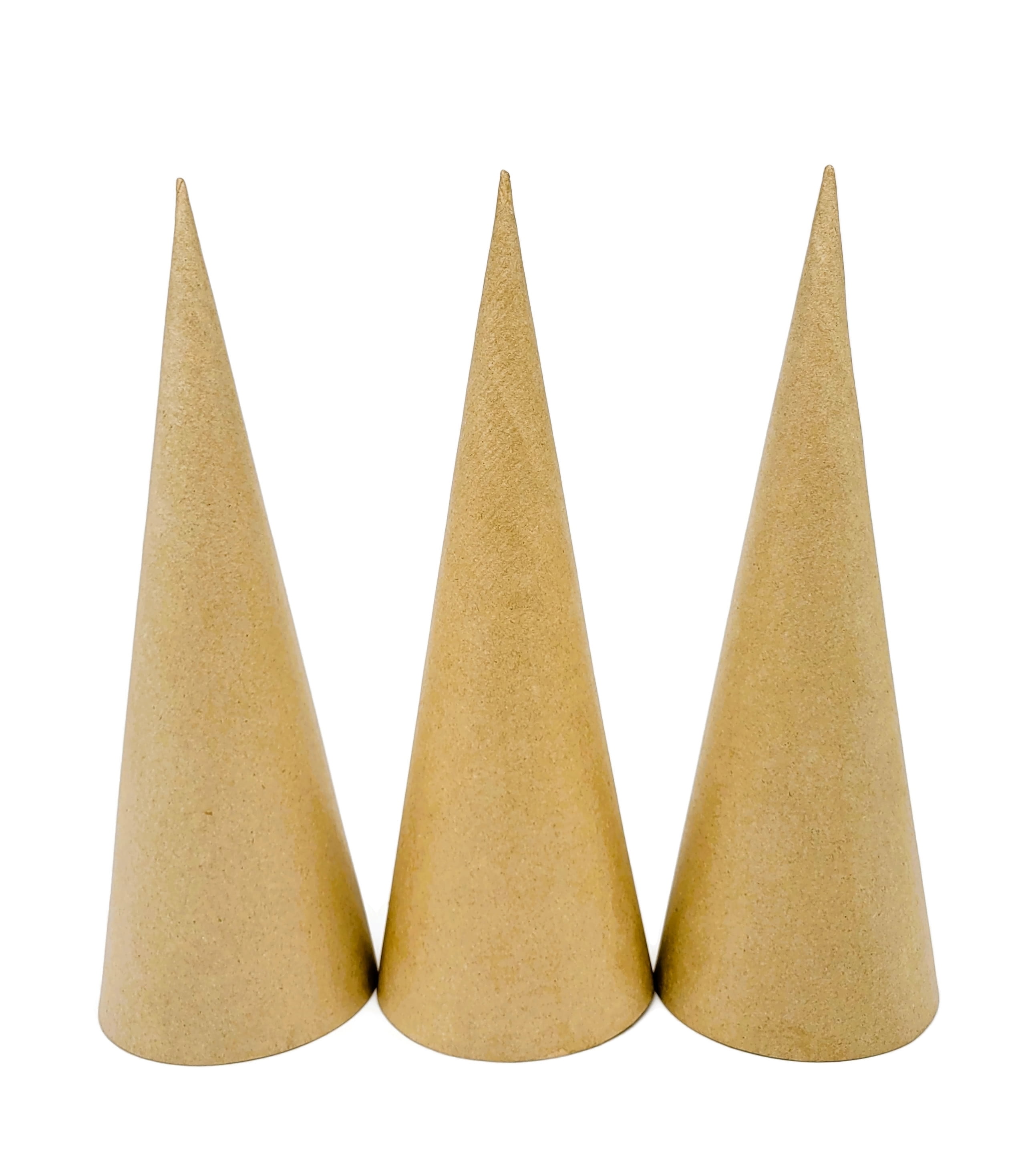96 Wholesale 3 Pc Craft Foam Cones - at 
