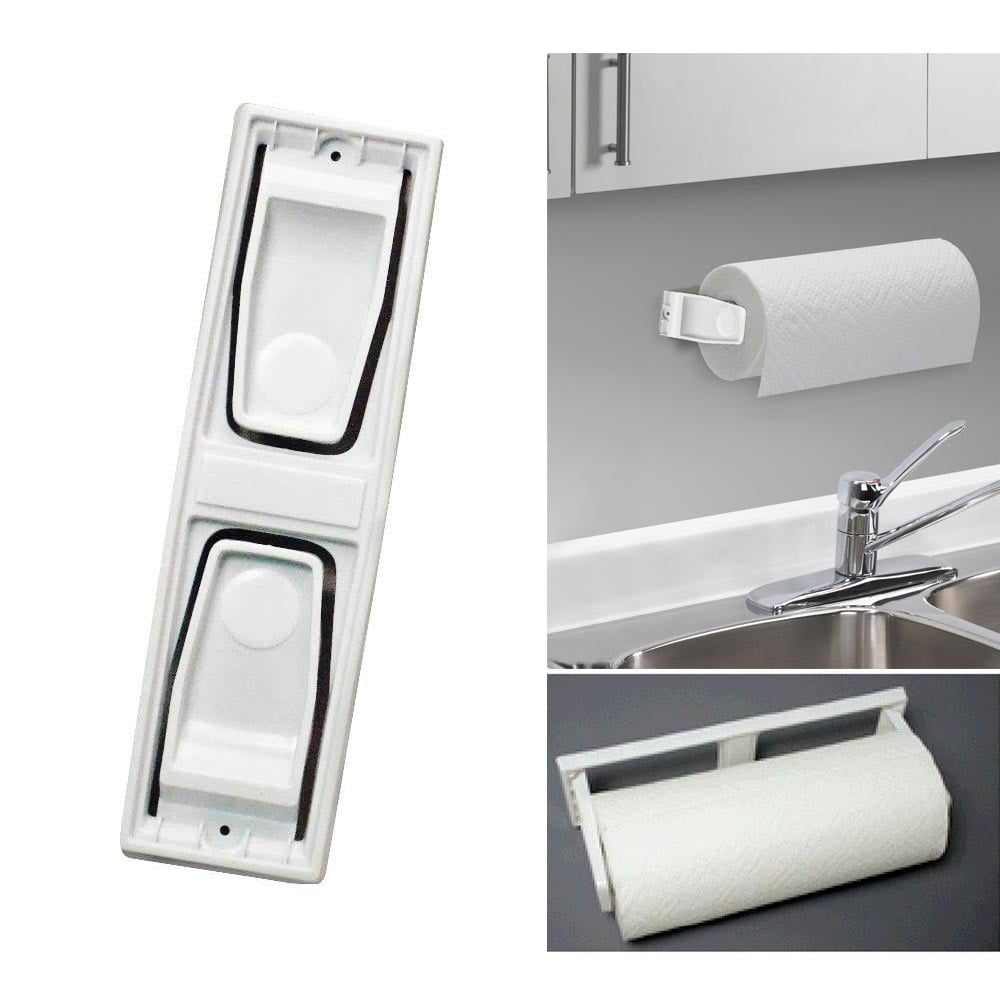 PAYANGPU Paper Towel Holder Under Cabinet, 2 Pack Paper Towel Holder  Dispenser Hanger Under Cabinet Roll Rack Sliding Wall Mount Hanging for Kitchen  Bathroom Pantry Toilet No Drilling - Yahoo Shopping