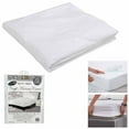 AllTopBargains King Size Mattress Protector, Waterproof Fitted Vinyl