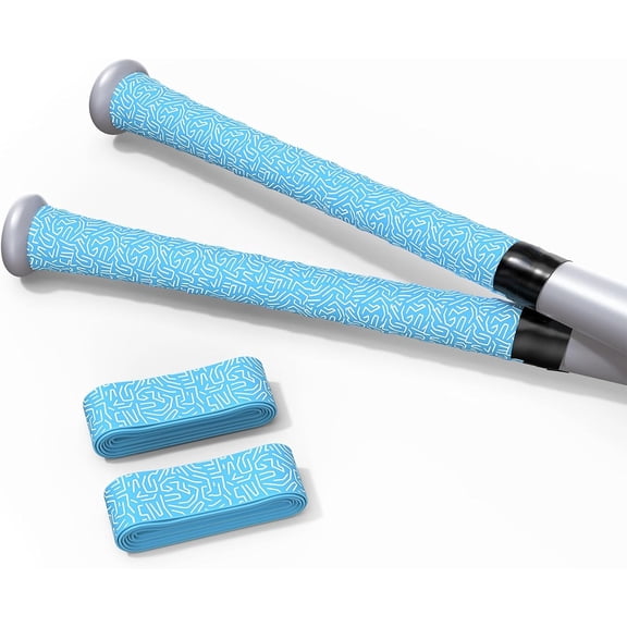 AllWays Plaza 2 Pack PU Bat Grip Tape – 1.1mm Non-Slip Polyurethane Handle Wrap for Baseball & Softball Bats, Soft Feel & Pro-Level Control