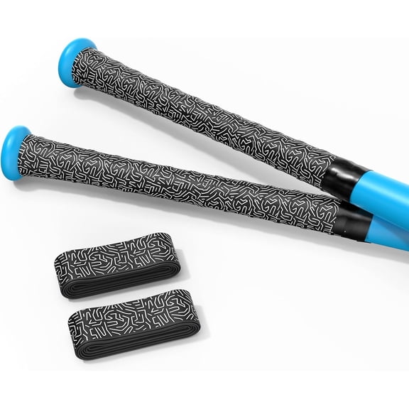 AllWays Plaza 2 Pack PU Bat Grip Tape – 1.1mm Non-Slip Polyurethane Handle Wrap for Baseball & Softball Bats, Soft Feel & Pro-Level Control