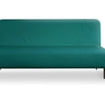 thumbnail image 1 of AllWays Plaza Armless Futon Cover - Easy to Install Stretch Sofa Bed Slipcover, Soft Elastic Textured Full Size Cover, RV Couch Protector, Machine Washable - Teal, 1 of 16