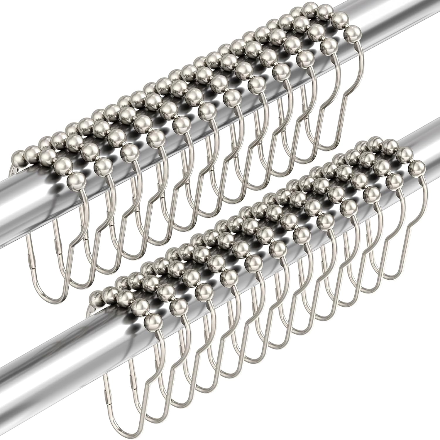 AllWays Plaza Shower Curtain Hooks, Decorative Rust Proof Stainless ...