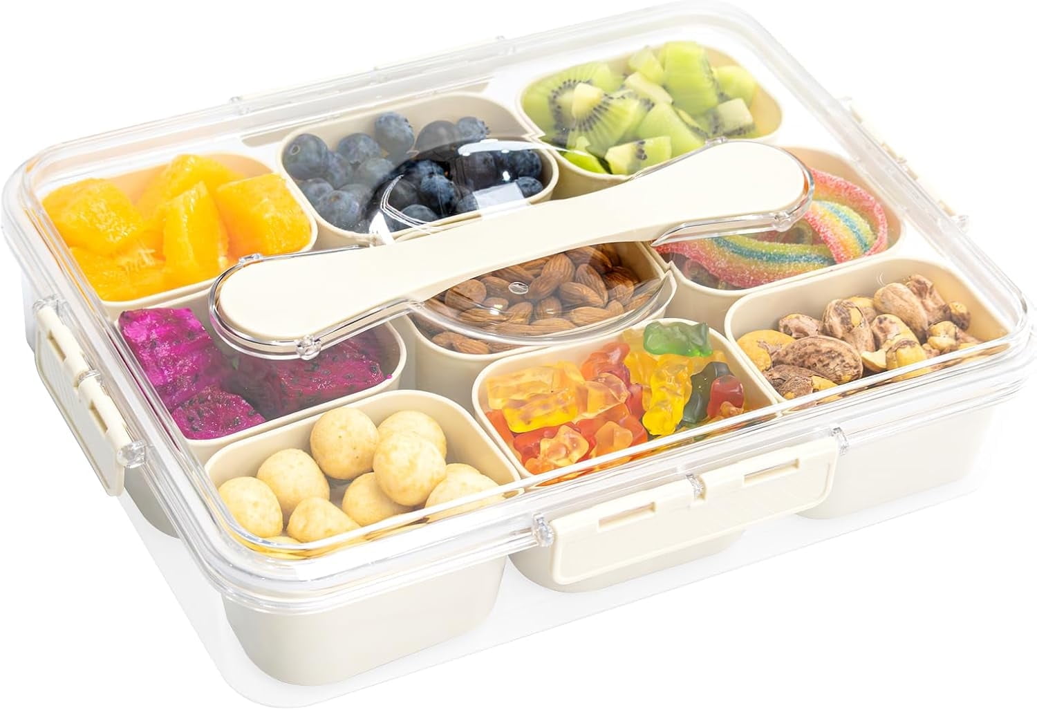 AllWays Plaza Snack Box Container, Portable Travel Charcuterie Board ...