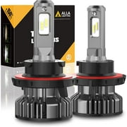 Alla Lighting 10000lm 9008 H13 LED Headlights Bulbs(off-roading use), 6000K Xenon White Extremely Super Bright TS-CR DRL/Headlights