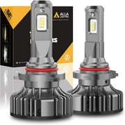 Alla Lighting 10000lm HB3 9005 High Beam LED Headlights Bulbs, 6500K Xenon White Replacement Upgrade Halogen /DRL 9005XS 9005LL 9005HL+ TS-CR Xtremely Super Bright