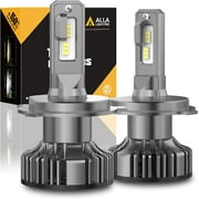 Alla Lighting 10000lm T4-5/8 P43t Base HB2 9003 H4 LED Bulbs Dual High/Low Beam Conversion Kits Headlights Xtreme Super Bright Mini TS-CR Vision, 6000K Xenon White