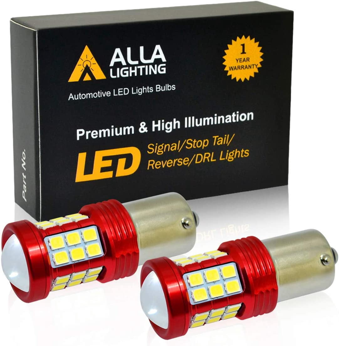 Alla Lighting 1156 7506 LED Bulbs 2600lm Extreme Super Bright Car ...