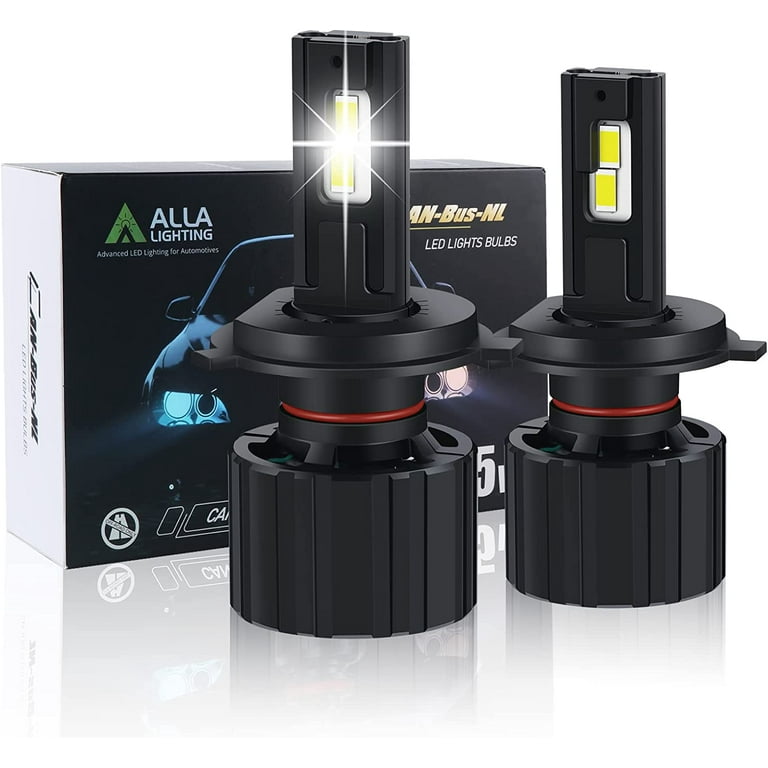 Alla Lighting 16000Lms CANBus 9003 HB2 H4 LED Headlights Bulbs