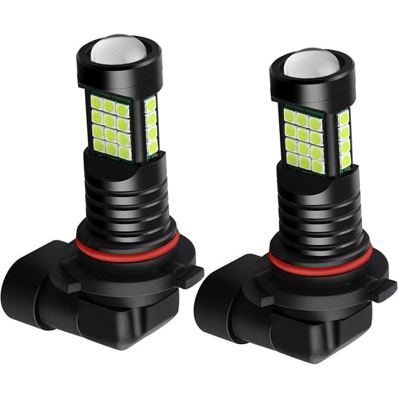 Alla Lighting 2000Lms PY20D Base H10 9145 LED Fog Light Bulbs 9140 9155, 8000K Ice Blue High Power 3030 36-SMD Extremely Super Bright Lamps Replacement