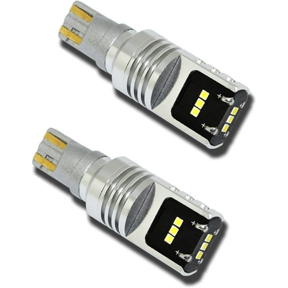 Alla Lighting 2200 Lumens Extremely Super Bright LED 912 921 Bulb Back Up Light 6000K Xenon White High Power T15 912 921 LED Bulbs CSP SMD W16W 921 LED Back-Up Reverse Light Lamp (Set of 2)
