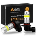 thumbnail image 1 of Alla Lighting 2800lm HB4 9006 LED Fog Lights Bulb Xtreme Super Bright COB-72 LED Replacement for Cars, Trucks, 6000K Xenon White (Set of 2), 1 of 9