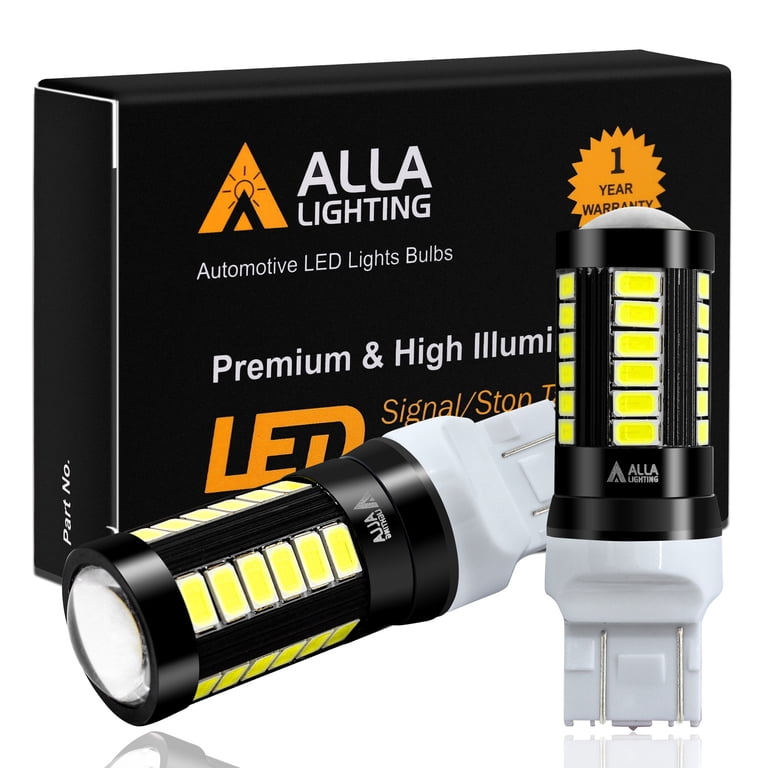 Alla Lighting 2800lm T20 7443 7440 LED Bulb, 5730-33, Xenon White