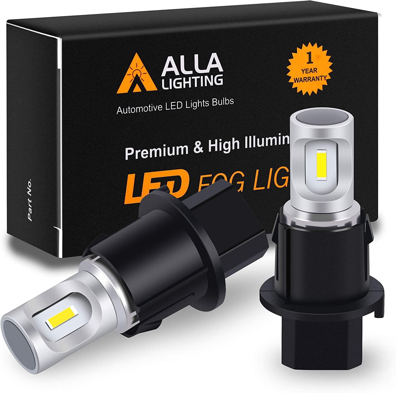 Alla Lighting 2801 PH16W White LED Back-up Reverse Lights,Rear Fog ...