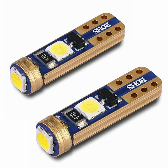 Alla Lighting 2pcs Super Bright 6000K Xenon White LED Vanity Mirror Lights Sun Visor Bulbs replacement for 2009-2016 Express 4500