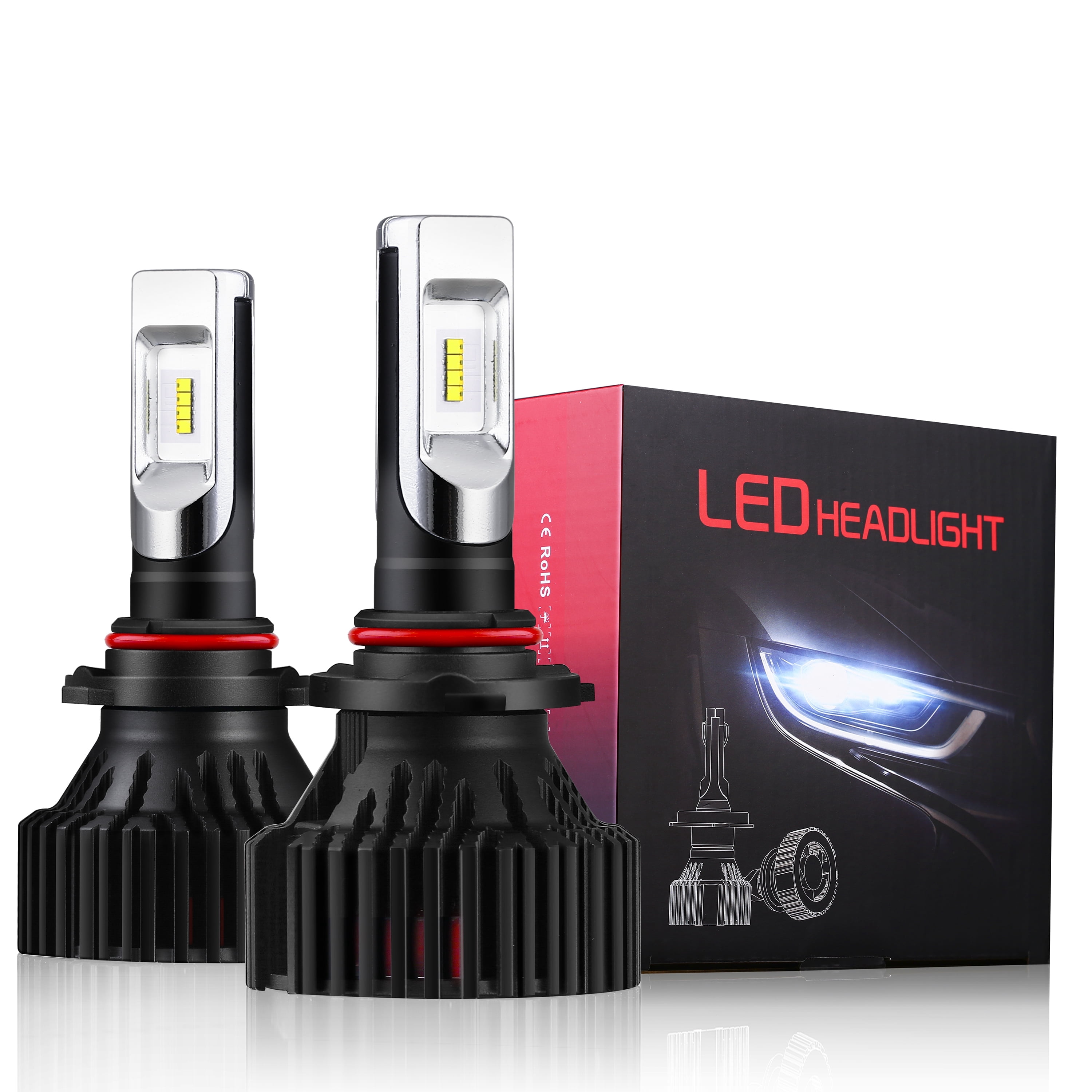 Alla Lighting 2pcs Super Bright White 9012 LED Headlights Bulbs Low Beam for 2013 2014 2015 Ram 1500 2500 3500 With Projector