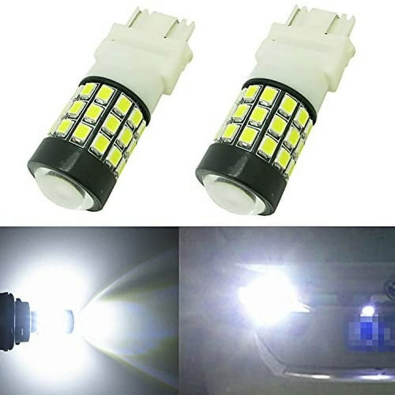 Alla Lighting 2x 3157A 3457 3157 3047 Super Bright White LED Bulbs Front Turn Signal Lights Blinker Light Lamps Replacement for 1991-2017 Explorer