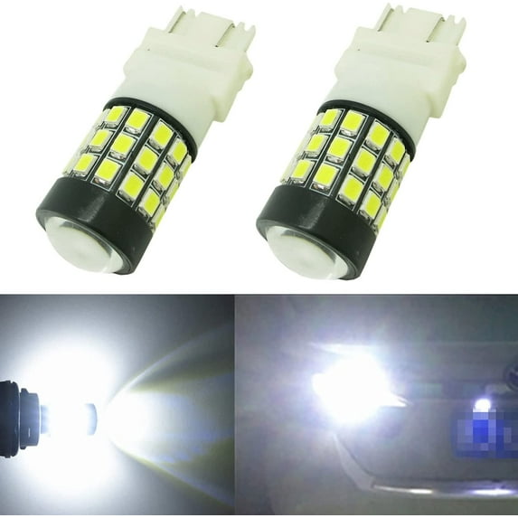 Alla Lighting 2x Super Bright 3157A 4114K 4157NAK 3457NA White LED Bulb for Back-up Reverse Lights Turn Signal Lights Brake Lights Stop DRL Tail Light Lamp for 2002-2004 2005 2006 Avalanche 1500/2500