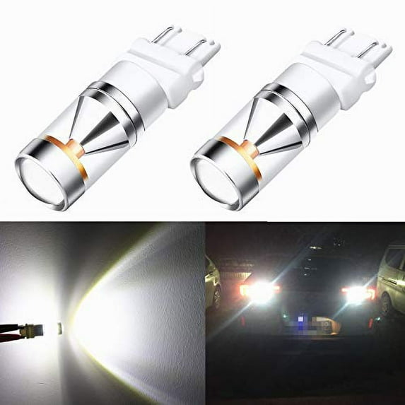 Alla Lighting 2x Super Bright 6000K White 3157A 3057 3757KA LED Bulbs DRL Back-up Reverse Lights Turn Signal Lights Brake Lights Stop Light Lamps for 2004-2012 Colorado