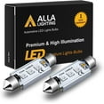 thumbnail image 1 of Alla Lighting 2x Super Bright 6000K White 578 211-2 LED Bulbs Interior Lights Festoon Map Lights Dome Lights Luggage Compartment Light Trunk Light Lamps for 1999 2000 2001 2002 2009 Quest, 1 of 11