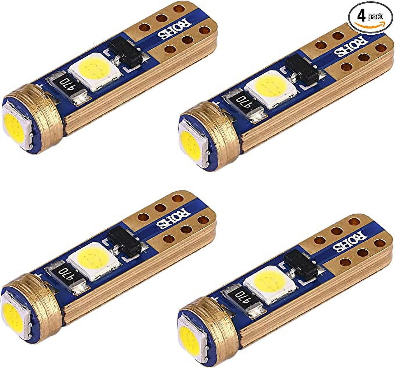 Alla Lighting 2x Super Bright 6000K White 74 T5 LED Bulbs Interior ...