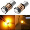 thumbnail image 1 of Alla Lighting 2x Super Bright Amber Yellow PY21W 12496 LED Bulbs Front Turn Signal Lights Blinker Indicator Light Lamps Replacement for 2011 2012 2013 2014 Juke, 1 of 7