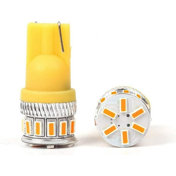 Alla Lighting 2x Super Bright W5W WY5W 2827 168 Amber Yellow LED Bulbs License Plate Light Map Light Side Marker Light Lamps Replacement for 2014-2017 Rogue W/Halogen Capsule Headlamp