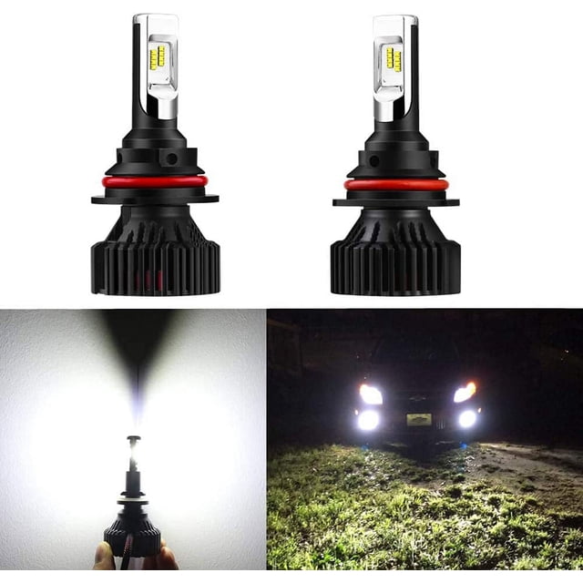 AUXITO 9007 HB5 LED Headlight Bulbs – 6500K White, High/Low Beam, For 2002-2005 Dodge Ram 1500-3500