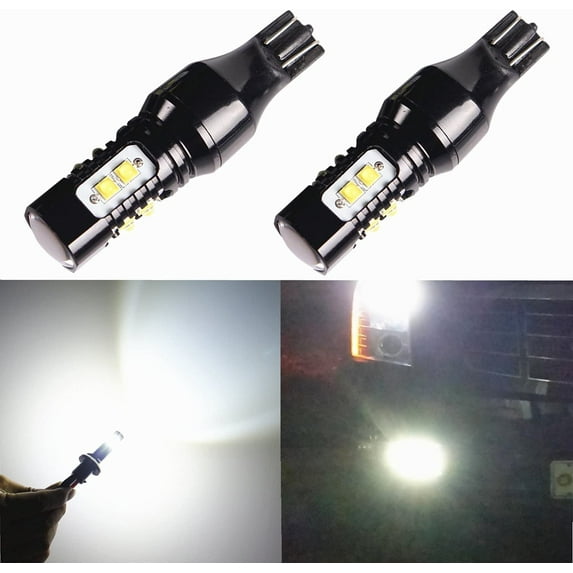 Alla Lighting 2x Super Bright White 921 W16W LED Bulbs Center High Mounted Stop Lamps 3rd Brake Lights for 1994-2017 Dodge Ram 1500 2500 3500 4500 5500