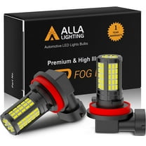 Alla Lighting 3014-84 SMD 3000 Lumens H8/H9/H11/H16 LED Bulbs Fog Lights/DRL Bulbs, 6000K Xenon White, Extremely Super Bright LEDs Replacement