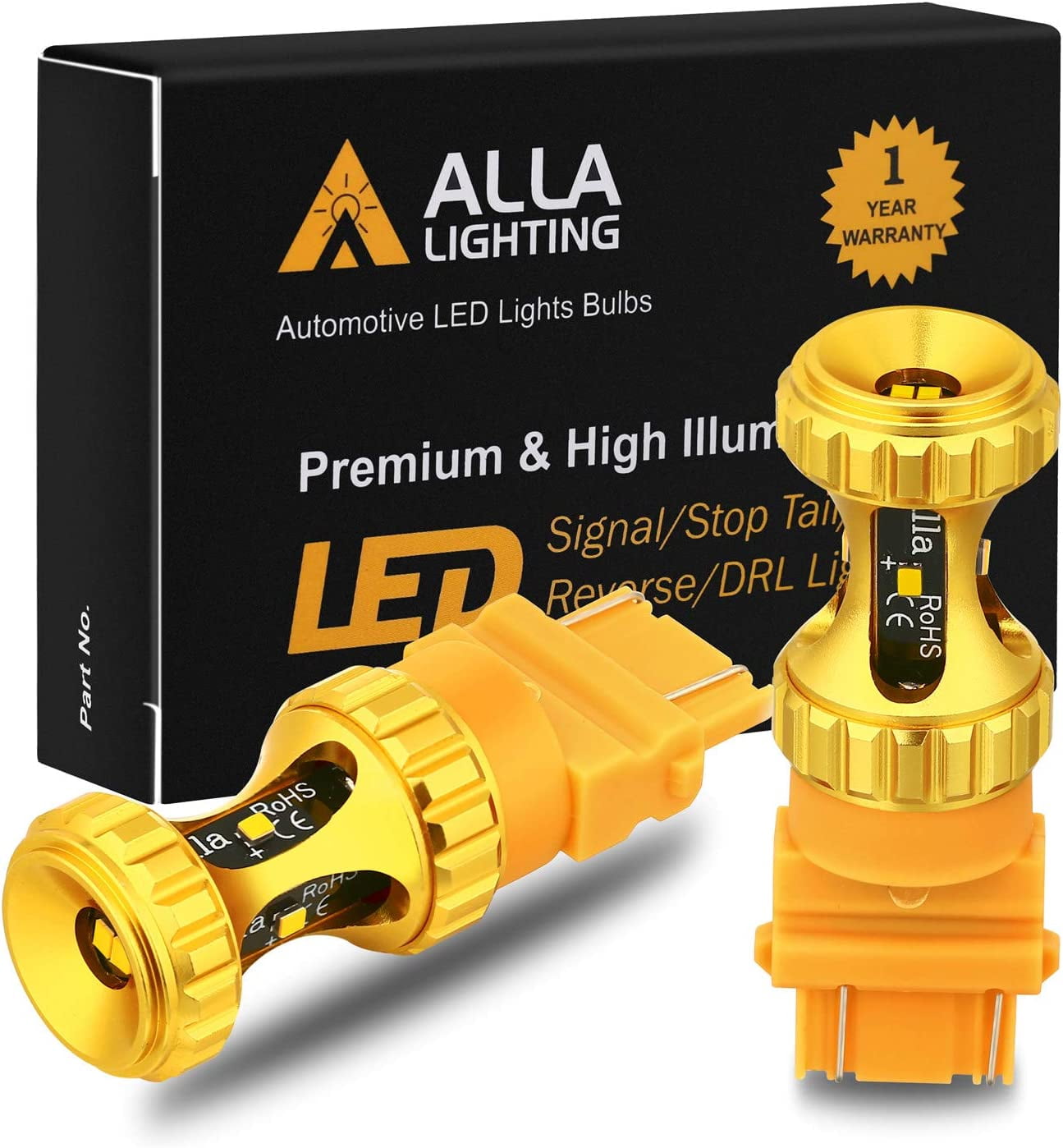 Alla Lighting 3156 3157 LED Bulbs for Car Turn Signal, Reverse, Brake ...