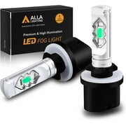 Alla Lighting 3800lm PG13 899 880 LED Bulbs Fog Lights/DRL, 8000K Ice Blue Xtreme Super Bright 890 892 H29 H34 893 ETI 56-SMD 12V 26W Replacement