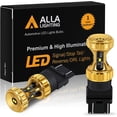 thumbnail image 1 of Alla Lighting 4257 4257NA LED Bulbs, Amber Yellow Turn Signal Lights Replacement Bulbs Super Bright 12V Blinker Lamps Upgrade, 1 of 9