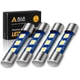 thumbnail image 1 of Alla Lighting 4pcs F30-WHP 6612F 6614F 6615F LED Bulbs T-2 SF6/6 BASE 6641 Super Bright Vanity Mirror Lights, Map Lights, Footwell Lights, Trunk Lights TS-14V1CP (6000K White), 1 of 6
