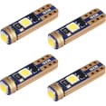 thumbnail image 1 of Alla Lighting 4x Super Bright T5 37 74 2721 2723 LED Bulbs, Interior Vanity Mirror, Map, Dome, Instrument Panel, Gauge, Dashboard Lights 73 79 103 2721LL, White, 1 of 5