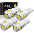 thumbnail image 1 of Alla Lighting 4x T10 194 168 LED Bulbs, 6500K Xenon White 175 161 2825 W5W 2821 Parking Lights, License Plate Lights, Interior Lights, Map Lights, Dome Lights, Trunk Lights 12V 5630 SMD Replacement, 1 of 9