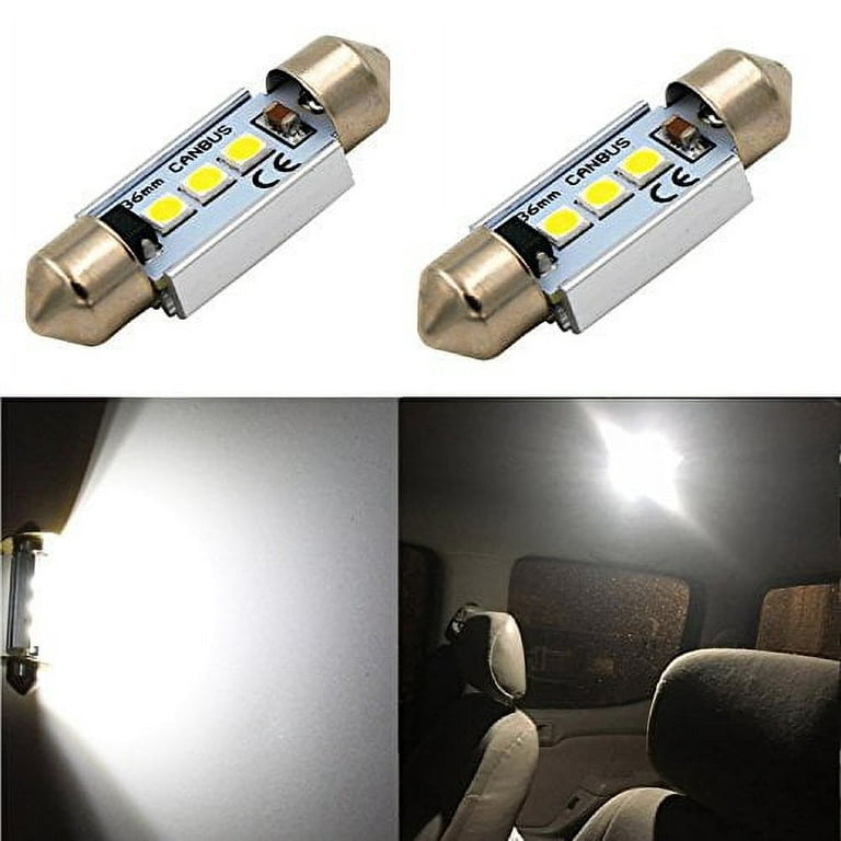 Best Price 36mm 3 SMD 5050 LED White Dome Festoon CANBUS Error Free Car Auto  Interior Light c5w Lamp Bulb DC12V