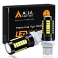 thumbnail image 1 of Alla Lighting 7440 7443 LED Strobe Flashing Brake, Reverse Lights Bulb 5730-SMD W21W LED Back-up, Brake Stop TaIl Lights Replacement for Cars, Trucks, 6000K Xenon White (Set of 2), 1 of 10