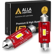 Alla Lighting 800lm Bright Festoon 41mm 42mm 211-2 214-2 578 LED Bulbs Replacement for Cars Trucks License Plate Lights,Interior Lights Map Lights,Dome Lights,Trunk Lights,Courtesy Lights,6000K White