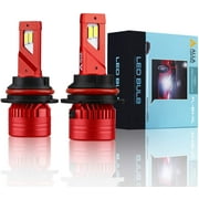 Alla Lighting 9004 LED Headights Bulbs 12500LM FL-BH HB1, 6000K Xenon White