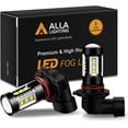 thumbnail image 1 of Alla Lighting 9040 9045 LED Fog Lights Bulbs 80W High Power Osram LED 9040 9045 Fog Light Bulbs Extremely Super Bright 6000K Xenon White 9040 9045 LED Lights Bulbs for Fog Light DRL Lamp Replacement, 1 of 8