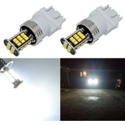 Alla Lighting Bright 1000 Lumens 3156 3056 3157 3057 T25 LED Bulb High Power 30-SMD 6000K White LED Bulbs for Back-Up Reverse/Turn Signal Lights Blinker/Brake Lights Stop Light Tail/DRL Light Lamp