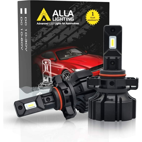Alla Lighting C-HR Vision PS19W 5201 5202 LED Fog Lights Replacement Bulbs Upgrade Xtreme Super Bright 6000 Lumens CSP-SMD PS24WFF 12085 PSY19W 12085 DRL, 6000K Xenon White