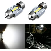 Alla Lighting CANBUS Error Free 31mm 1.25" Super White High Power 3030 SMD DE3175 DE3021 DE3022 3175 LED Bulbs for Interior Lights Festoon Map Lights,Dome Lights,License Plate Lights Lamp