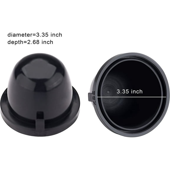 Alla Lighting Car LED Fog Light Dust Cover for H1 H4 H7 H11 H9 H8 HB4 HB5 880 9005 9006 LED Bulb Hi Low Beam Fog Light Bulbs Replacement (85MM(3.35Inch))